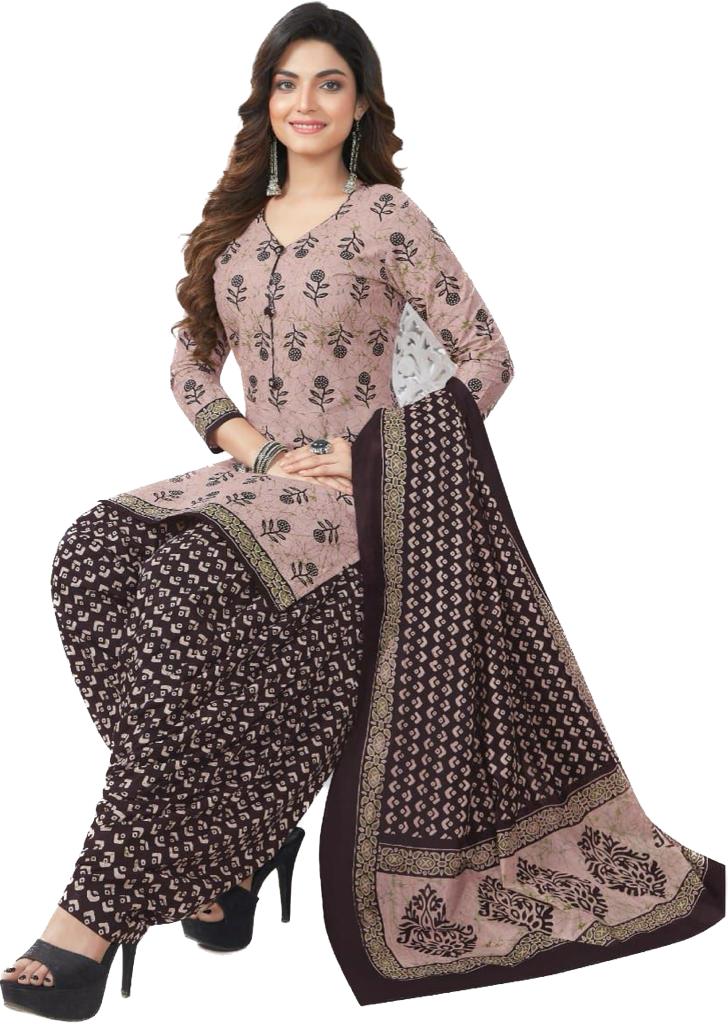 Buy 1st Home Purple Cotton Patiyala Dress Material at Amazon.in
