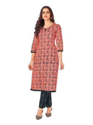 3/4th Sleeve Cotton Ladies Long Kurti With Pant at Rs 640/piece in Jaipur |  ID: 22172680148
